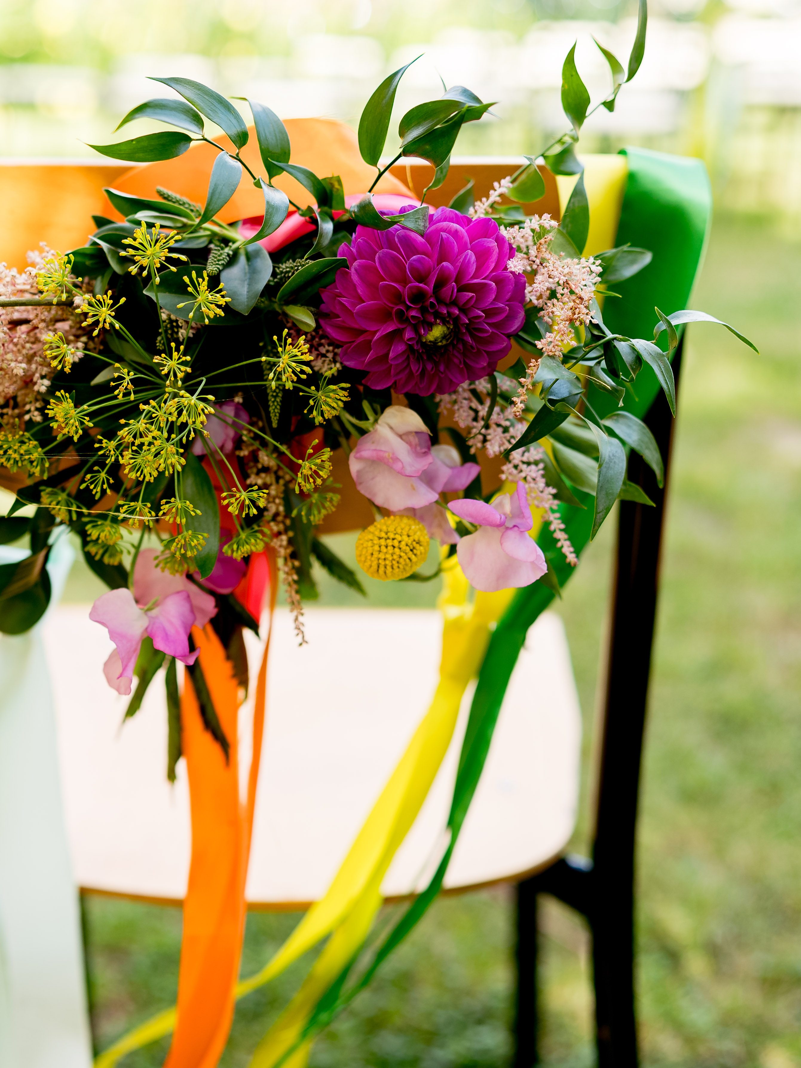 décoration mariage chaise